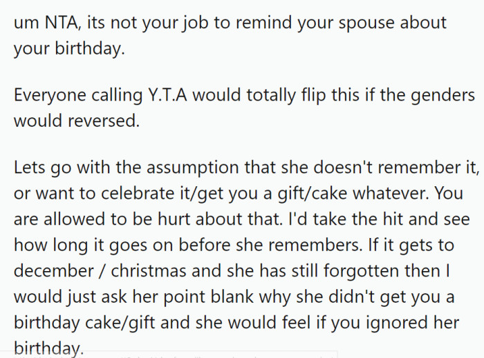 We shouldn't have to remind people close to us about our birthdays.