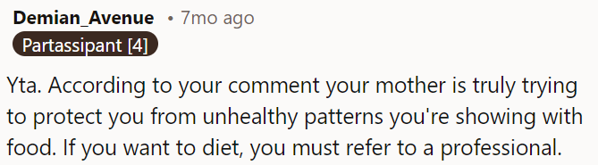 If OP is considering dieting, she must seek help from a professional.