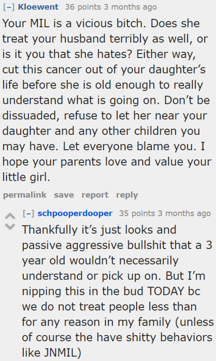 The MIL is being passive-aggressive, so the daughter won't be able to sense it yet.