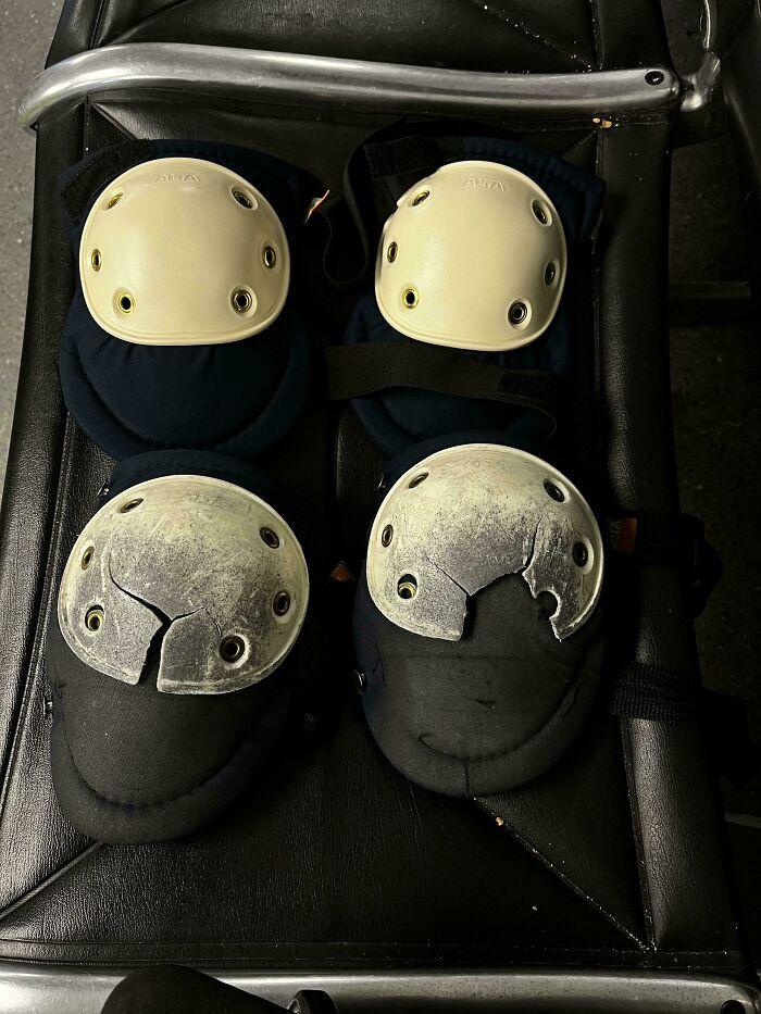 "Knee Pads After 5-6 Months Of Use"