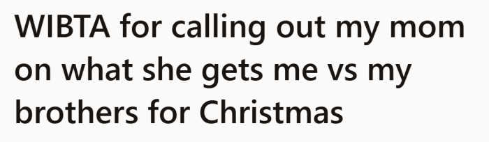 It starts as a holiday concern, but the wording suggests this is not a one-time issue.