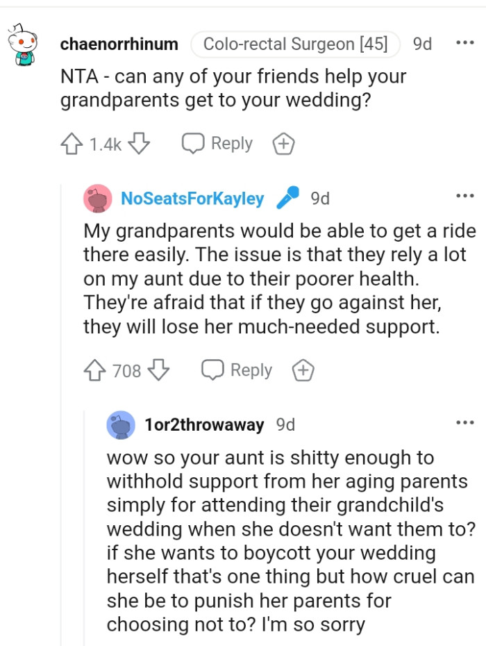 Let's head into the comments section and see what other Redditors have to advise the OP