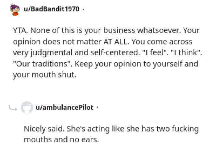 Keep Your Opinion to Yourself and Your Mouth Shut