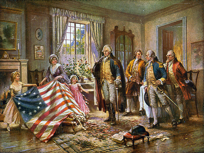 Betsy Ross likely didn’t design the first American flag, and her role may have been limited to suggesting five-pointed stars.