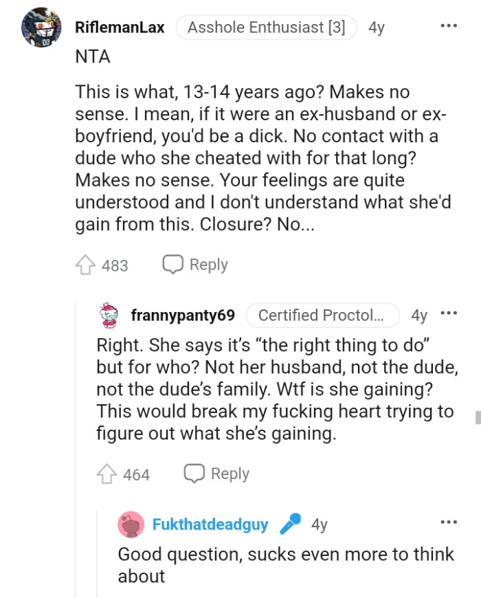 This Redditor doesn't understand what the OP's wife wants to gain by this