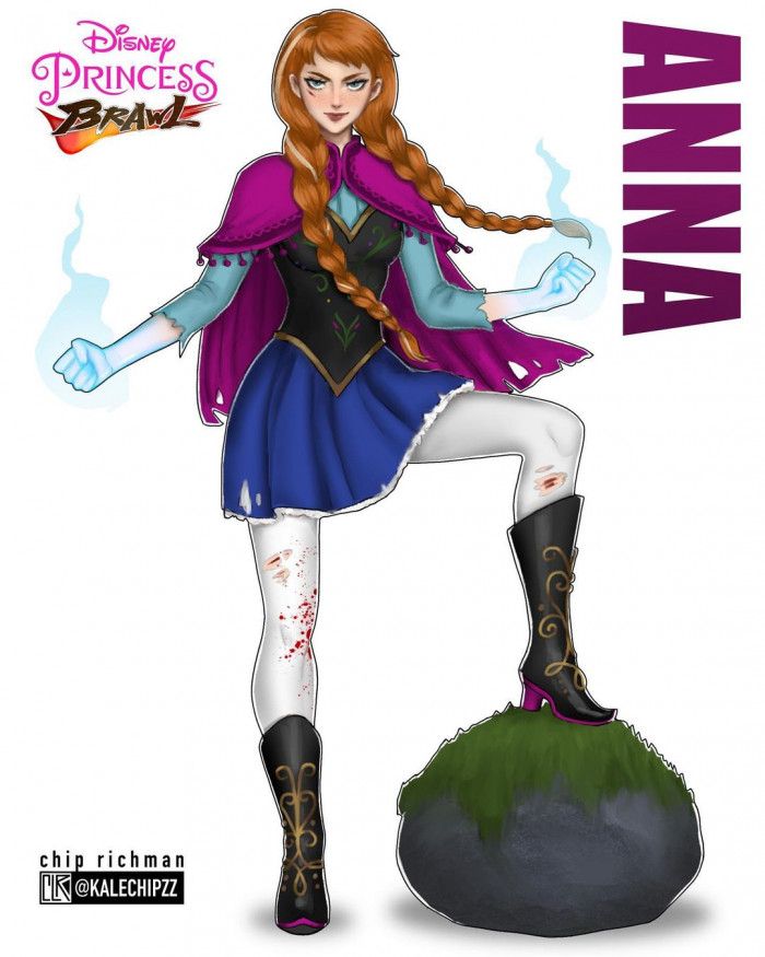 4. Disney Princess Brawl - Here is Anna from the Disney movie, Frozen