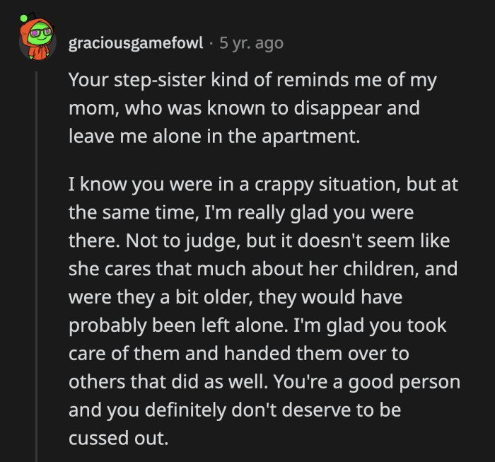 A commenter suspected that if OP's nephews were older, she wouldn't have been called in to babysit at all.