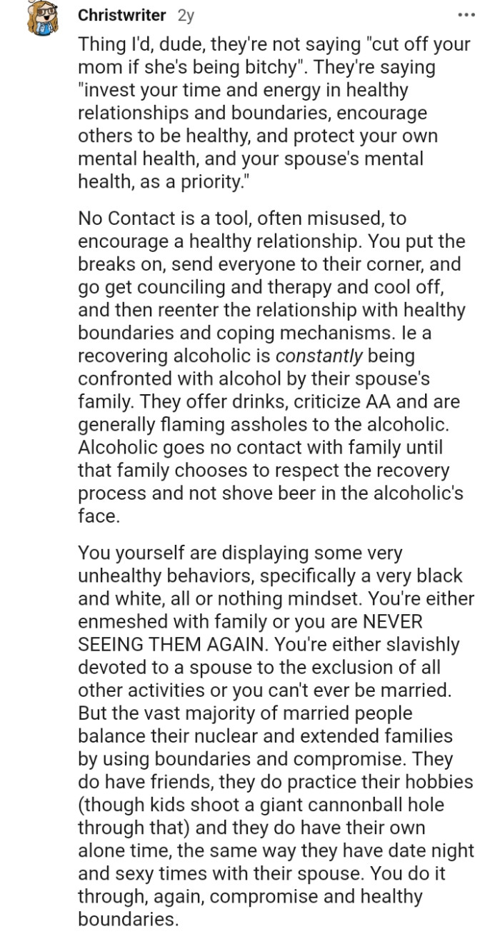 Invest your time and energy in healthy relationships and boundaries