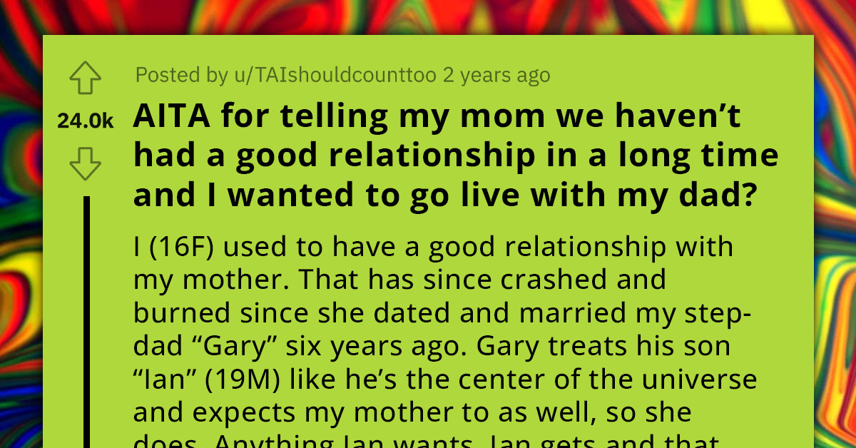 16-Year-Old Voices Her Wish To Live With Her Dad After Six Years Of Tolerating Neglect And Favoritism From Her Mom With The Help Of Her New Husband