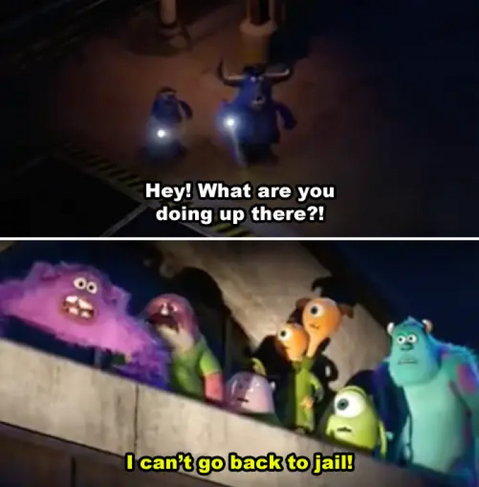 29. In Monsters University, when Art revealed his shady past