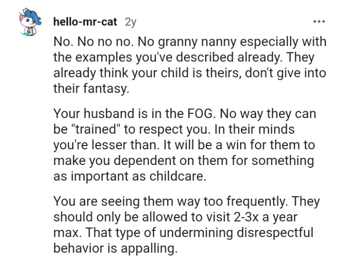 They already think the OP's child is theirs