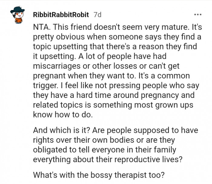 People are supposed to have rights over their own bodies
