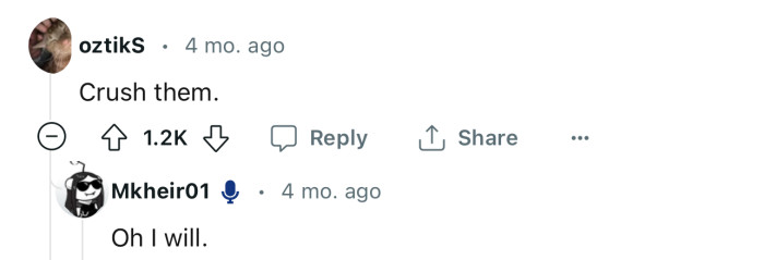 OP is Ready to Battle This Out Till the End