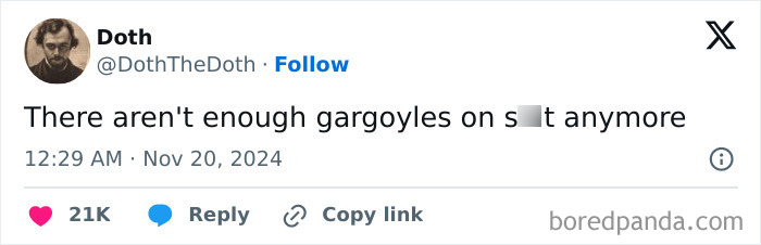 Bring back the gargoyles!