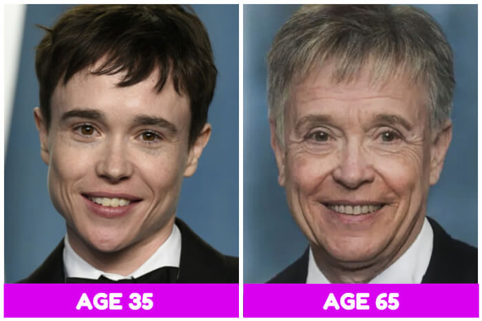 7. Elliot Page seriously looks almost the same, with even the same hair.