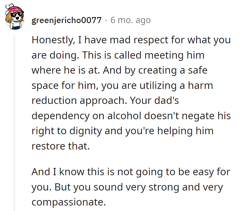 Not easy, but you're nailing it with strength and compassion.