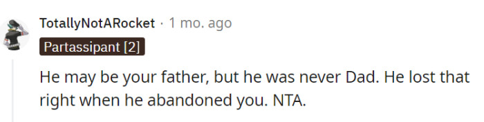 Abandonment speaks louder than genetics.