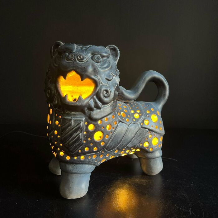 "A Ceramic Lion Lamp I Made While Serving In Ukraine’s 3rd Army Corps"