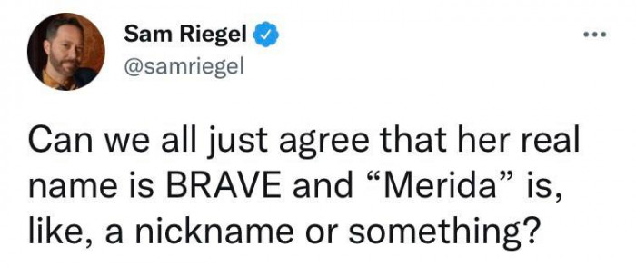 15. They should've just changed the title to 'Merida' if they wanted us to remember her name.