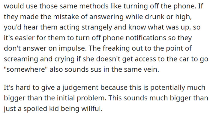 and they explained their point of view.