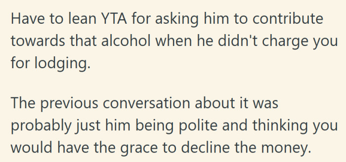 Hospitality often comes with an unspoken rule: some debts are better left unpaid.