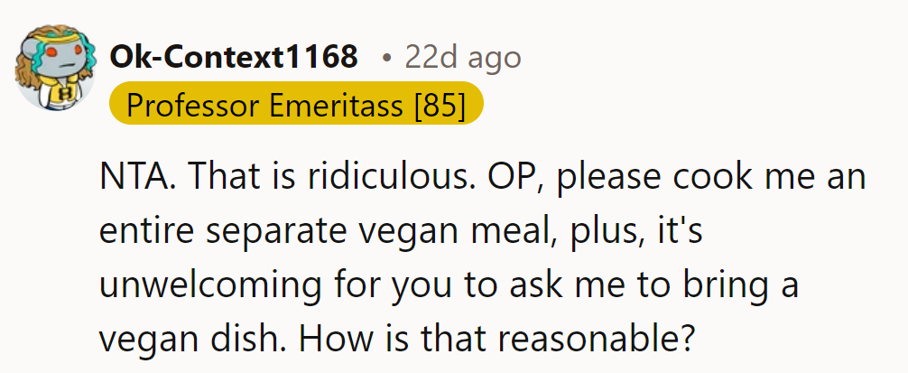 Expecting a separate vegan feast? That's a tall order!