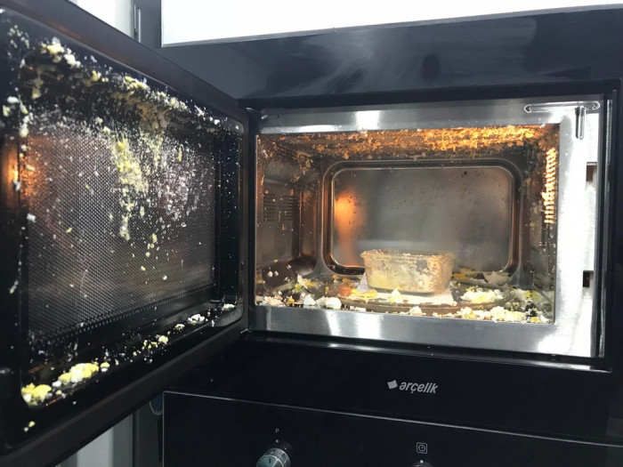4. Wifey just learned that you can’t microwave hard-boiled eggs!