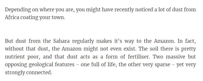 8. This is pretty interesting too, and now we can't complain about the dust because it's needed.