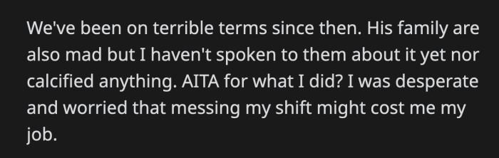 Her husband kept calling her, so OP turned her phone off until 8 p.m.