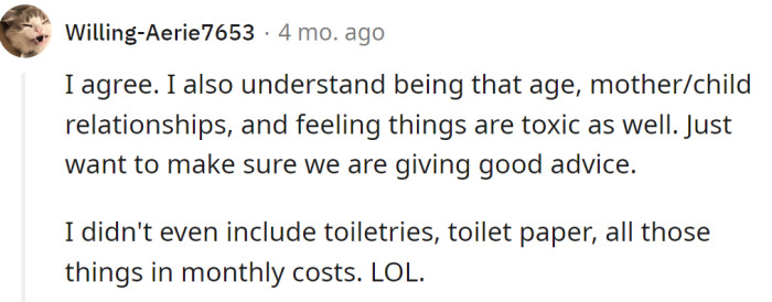 At that age, mother/child relationships can be hard