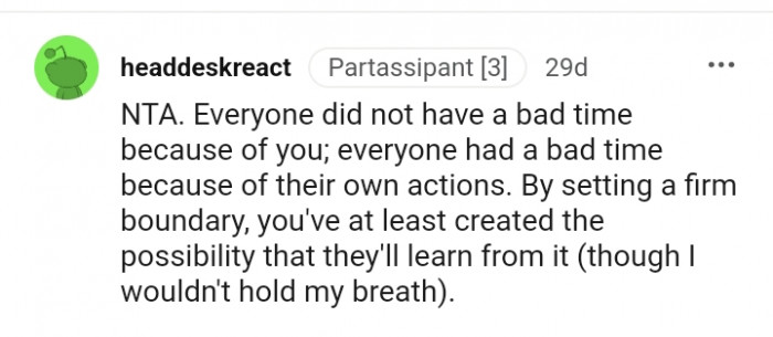 You need to set a firm boundary