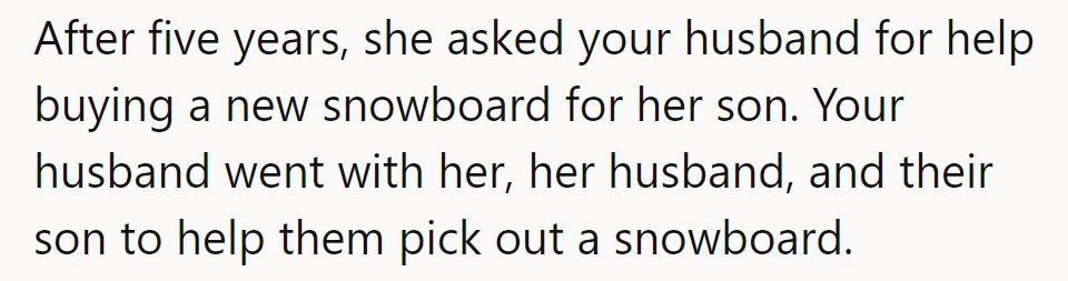 Seems she's back on the snowy scene, with her husband playing the role of Snowboard Santa!