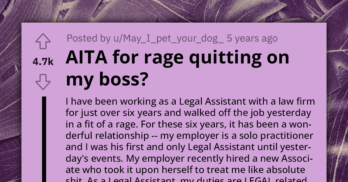 Legal Assistant Quits Her Job in Rage as New Assistant Keeps Sending Her on Ridiculous Errands, Feels Guilty Later On