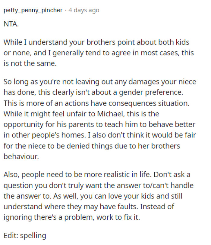 People share their similar experiences with this and how the dad might be able to solve this problem instead of just trying to keep his son shielded.