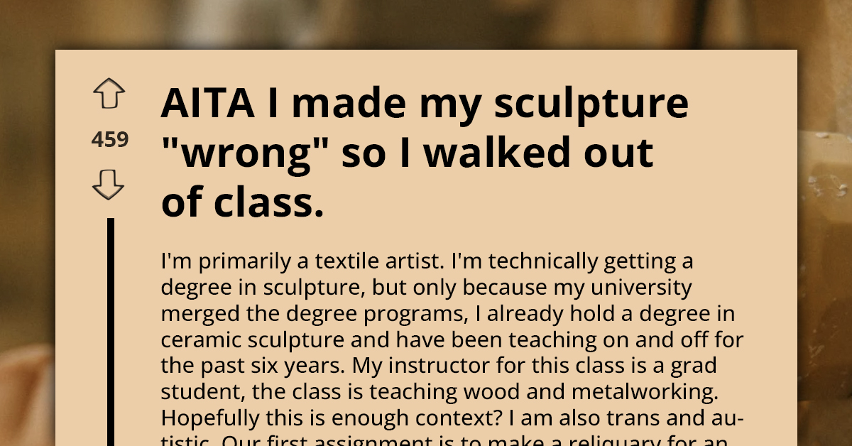 When Testing Boundaries of Sculpture Clashes with Classroom Expectations in Introductory Course