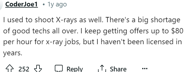 The shortage of techs is probably significant, so we don't know why they kicked her out in the first place.