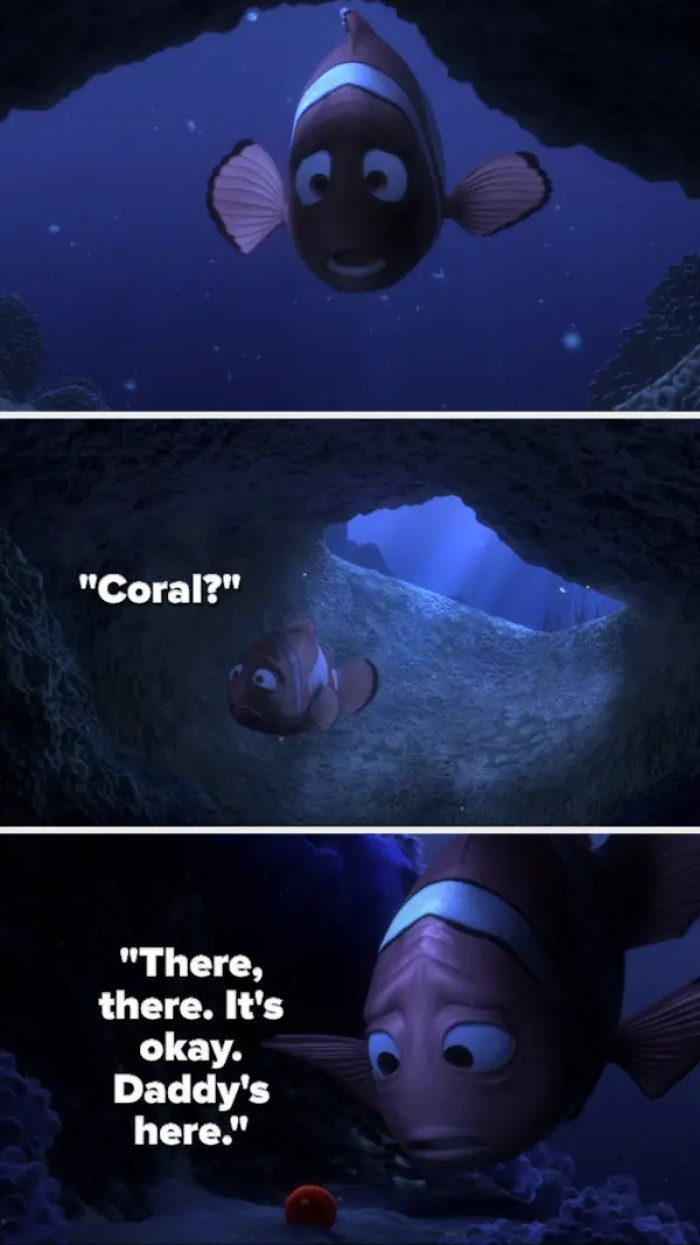 14. Finding Nemo (2003): In the beginning of the film, Marlin's entire family was essentially annihilated.