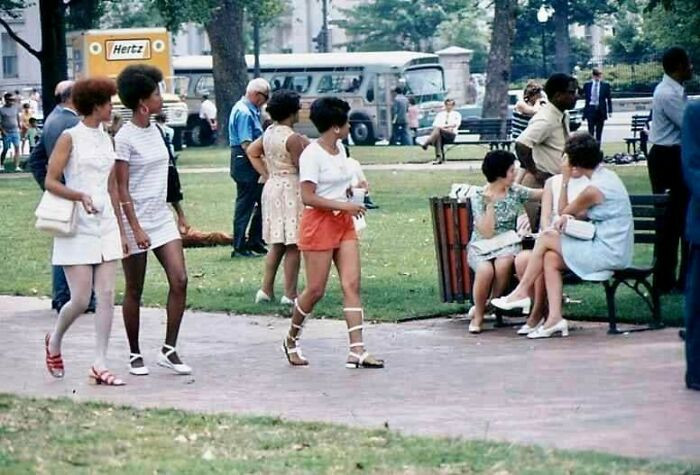 "Photos My Dad Took At Lafayette Park Across From The White House. Think 1972"