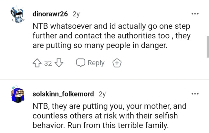 The girlfriend's family is putting so many people in danger