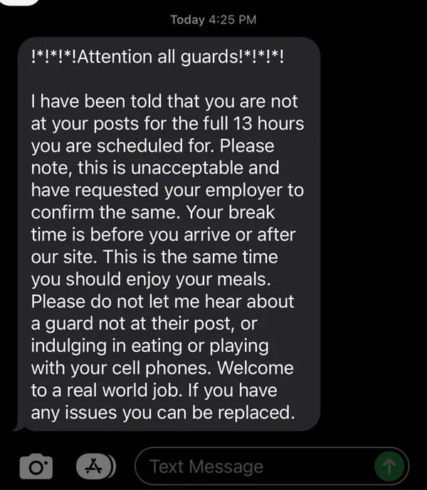 24. Do not enjoy meals during your 13 h shift