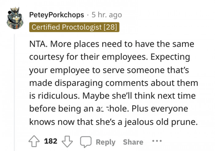 This will teach her a quite valuable lesson for the future.