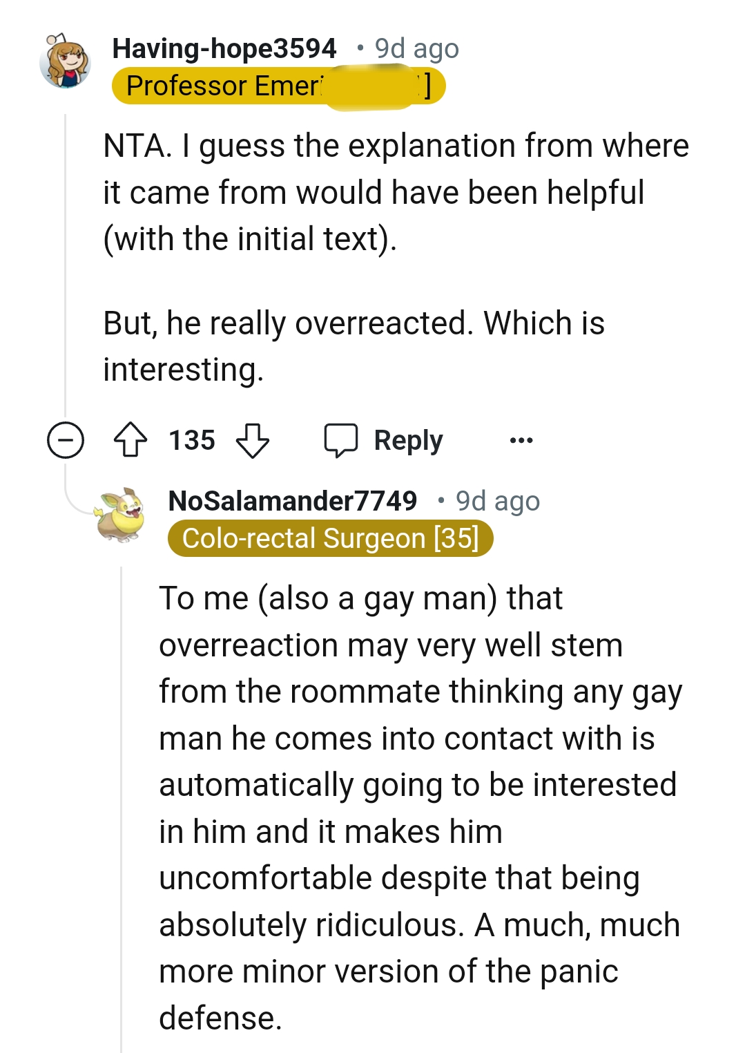 He really overreacted