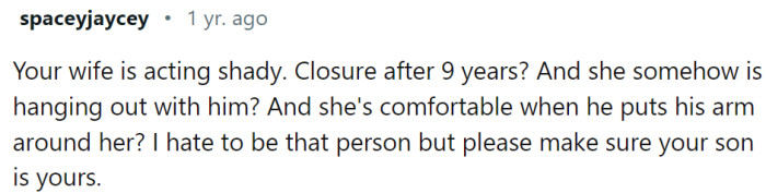 She is acting shady, that's for sure...