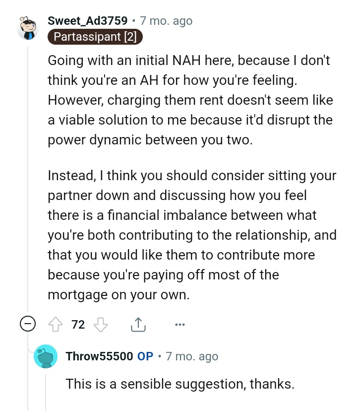 There's a financial imbalance