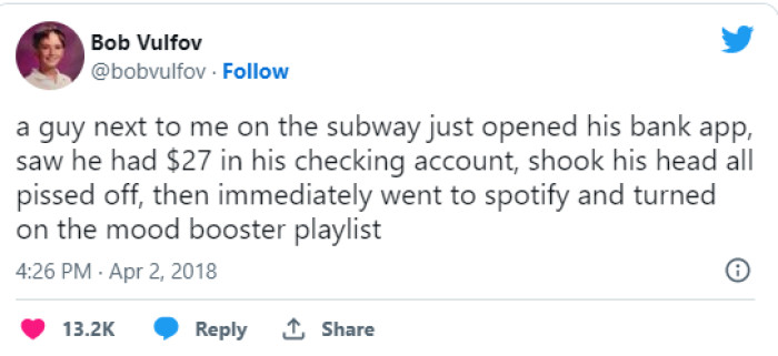 5. Being in a negative state of mind all the time.