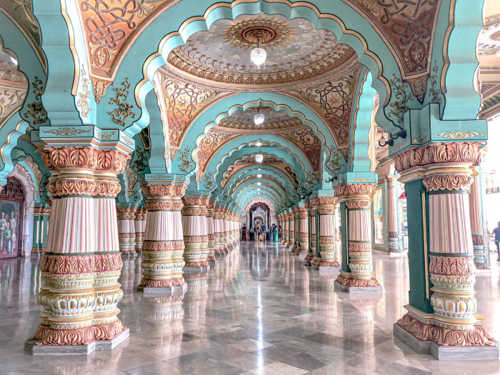 Here is another, less edited photo of Mysore Palace