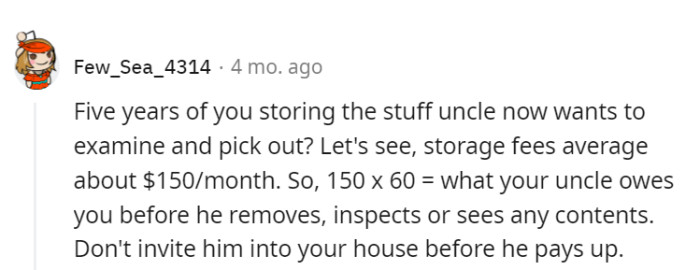 Payment first, Uncle!