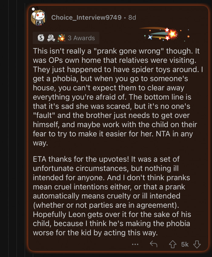 Leon should get over it for the sake of his child.