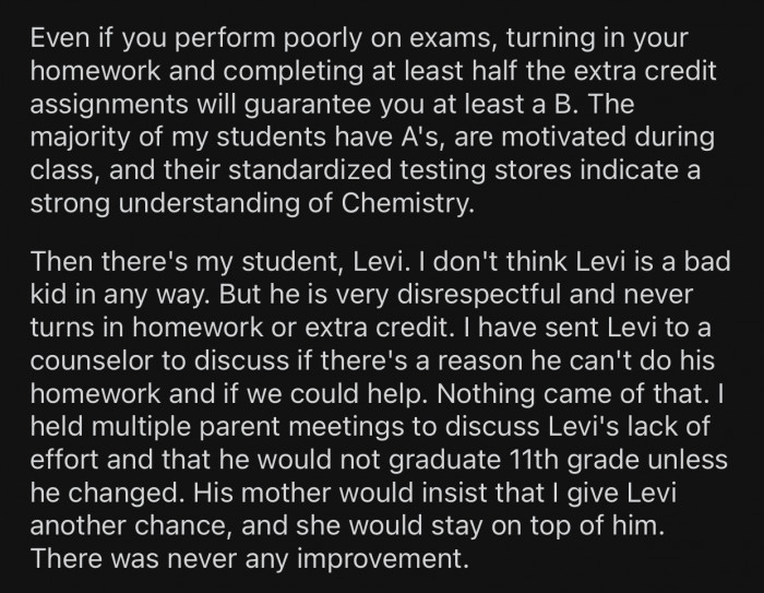 Most students have no problem passing OP's class.