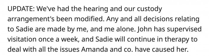 This is the update of the hearing